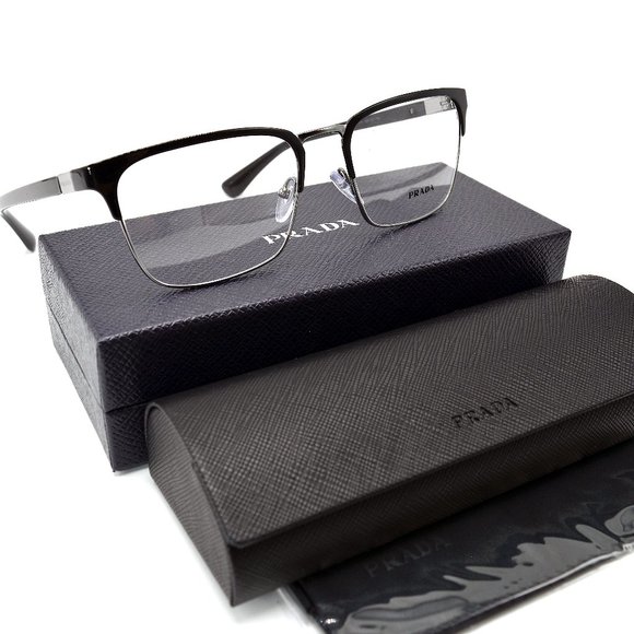 Prada Other - NEW PRADA PR 54TV HERITAGE BLACK/GUNMETAL AUTHENTIC EYEGLASSES RX  57-19